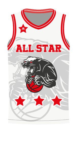 Camiseta all star panther white delantera