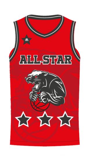 Camiseta all star panther red delantera
